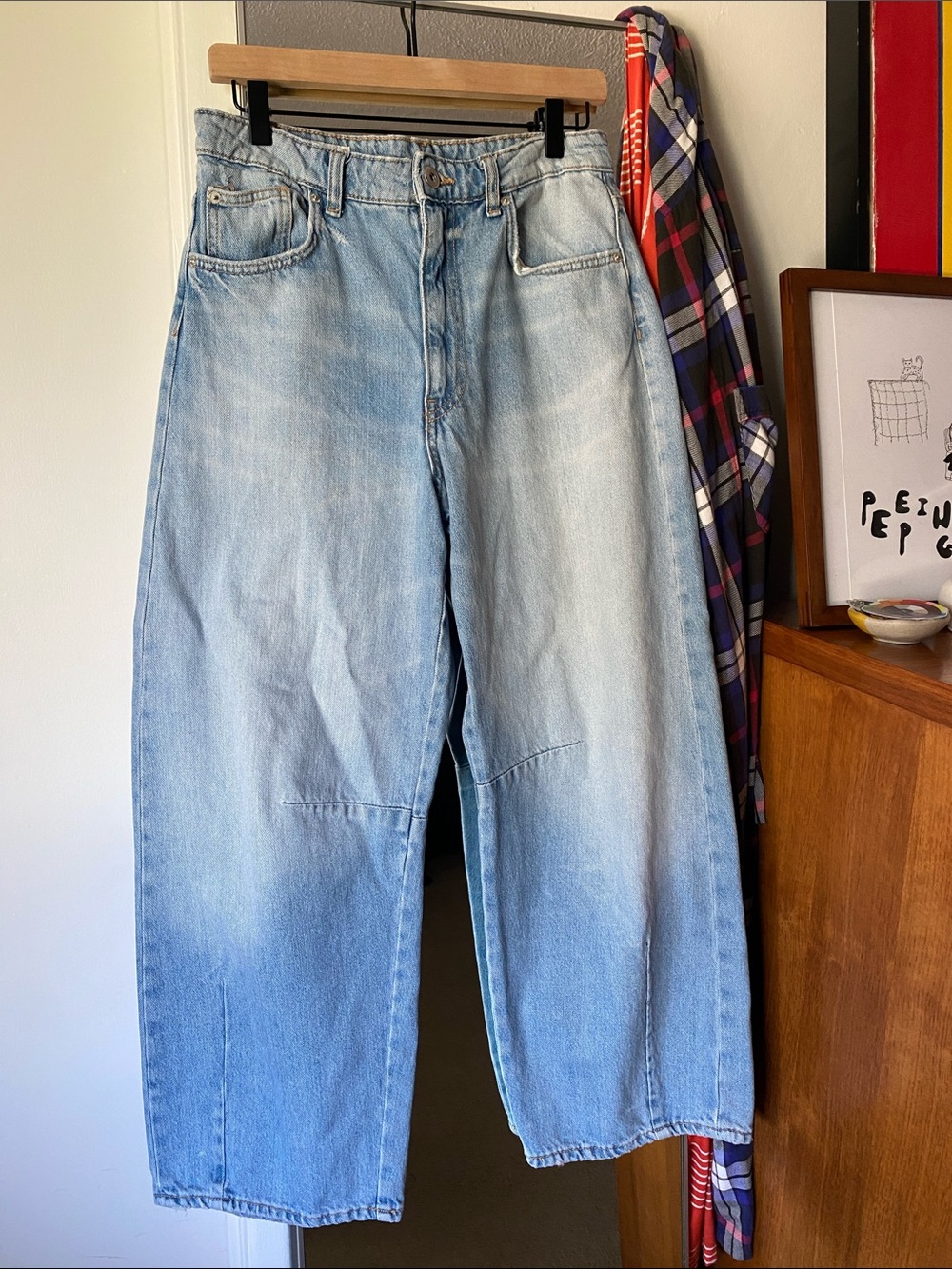 Zara barrel leg jeans size 4